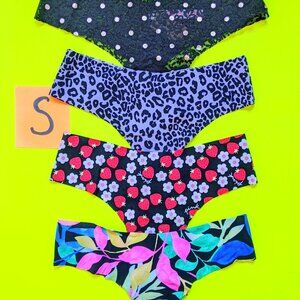 Victoria's Secret PINK Seamless Size S Thong Panty Bundle - 4 pairs
